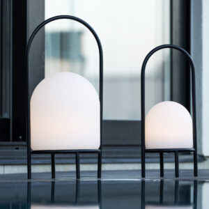 Colie – Lampe à poser – Noir, Blanc – 26 x 53 x 26 cm