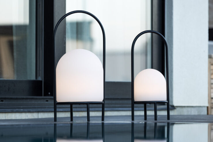 Colie – Lampe à poser – Noir, Blanc – 26 x 53 x 26 cm