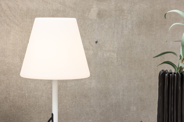 Moris – Lampe à poser – Blanc – ⌀28 cm