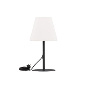 Moris – Lampe à poser – Noir, Blanc – ⌀28 cm
