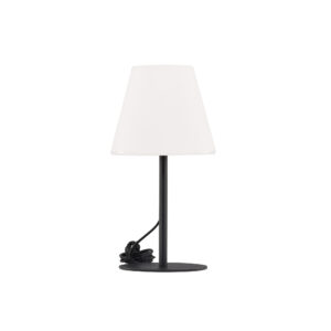 Moris – Lampe à poser – Noir, Blanc – ⌀28 cm