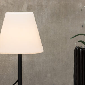 Moris – Lampe à poser – Noir, Blanc – ⌀28 cm