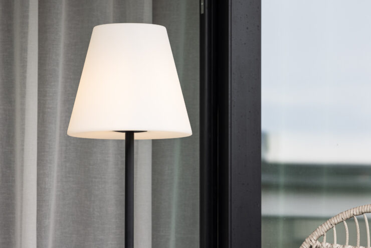 Moris – Lampadaire – Noir, Blanc – ⌀35 cm