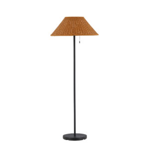 Mabis – Lampadaire – Noir, Naturel, Marron – ⌀60 cm