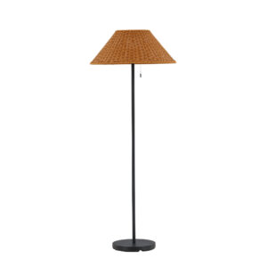 Mabis – Lampadaire – Noir, Naturel, Marron – ⌀60 cm