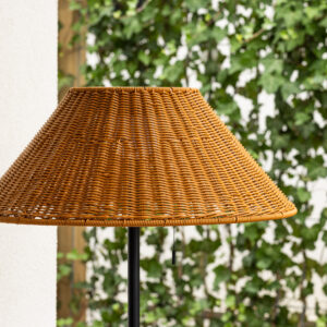Mabis – Lampadaire – Noir, Naturel, Marron – ⌀60 cm