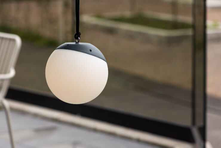 Doris – Suspension – Noir, Blanc – ⌀20 cm