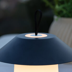 Rubu – Lampe à poser – Noir, Blanc – ⌀24 cm