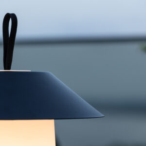 Rubu – Lampe à poser – Noir, Blanc – ⌀24 cm