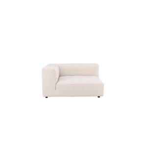 Mavi – Module de canapé – Beige, Noir – 135 x 70 x 135 cm