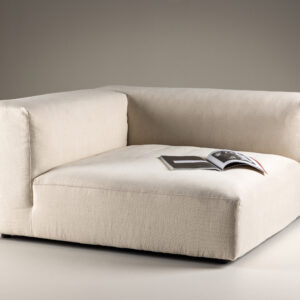Mavi – Module de canapé – Beige, Noir – 135 x 70 x 135 cm