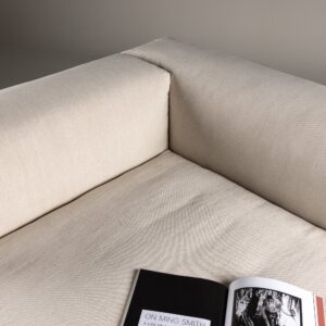 Mavi – Module de canapé – Beige, Noir – 135 x 70 x 135 cm