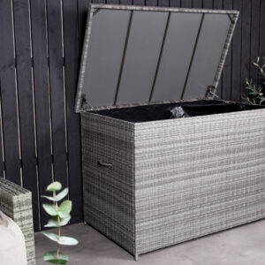 Amazon – Coffre à coussins – Gris – 90 x 100 x 150 cm