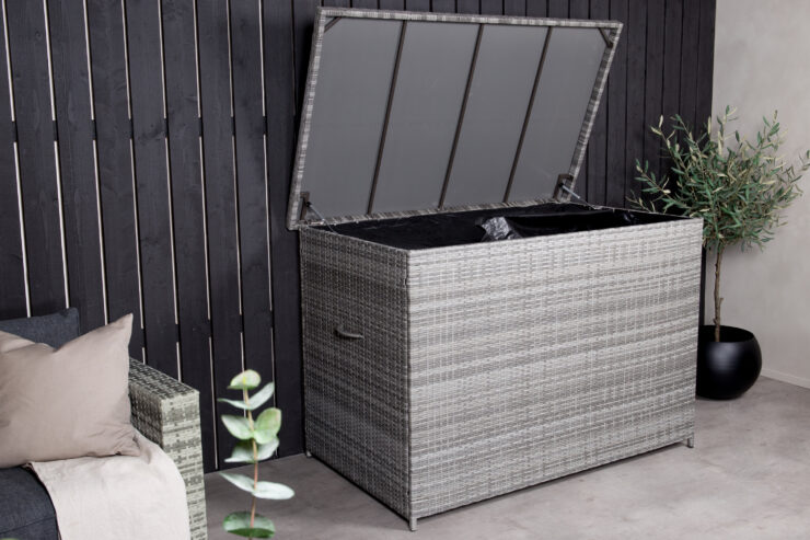 Amazon – Coffre à coussins – Gris – 90 x 100 x 150 cm