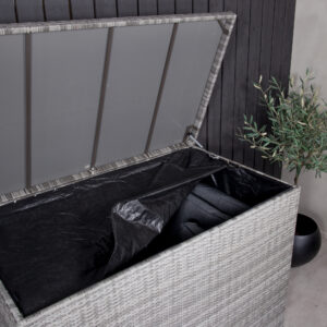 Amazon – Coffre à coussins – Gris – 90 x 100 x 150 cm