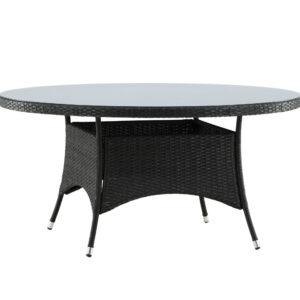 Volta – Table à manger ronde – Noir – ⌀150 cm