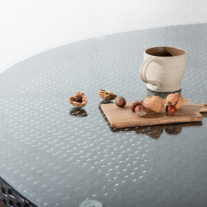 Volta – Table à manger ronde – Noir – ⌀150 cm