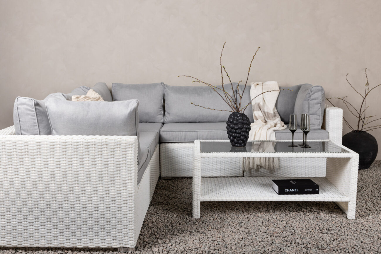 Amazon – Salon d’angle – Blanc