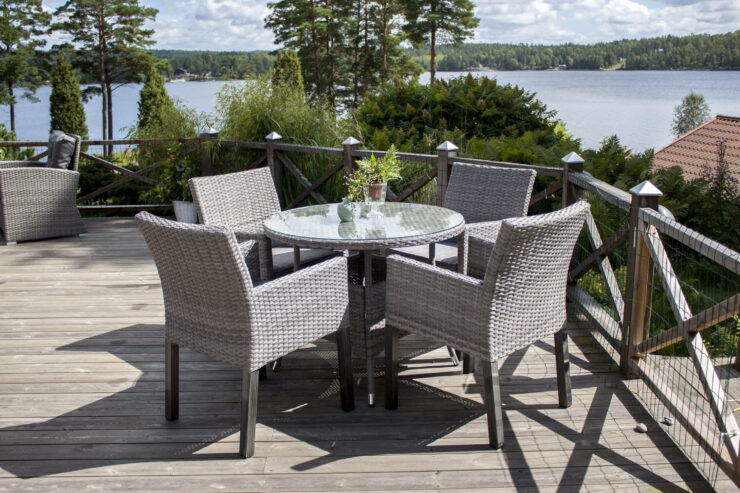 Volta – Table à manger ronde – Gris – ⌀90 cm
