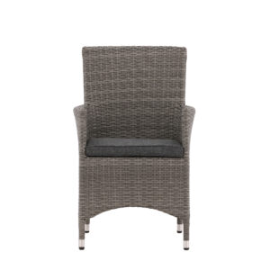 Malin – Chaise de salle à manger – Gris – 65 x 92 x 58 cm