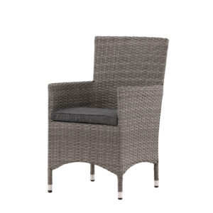 Malin – Chaise de salle à manger – Gris – 65 x 92 x 58 cm