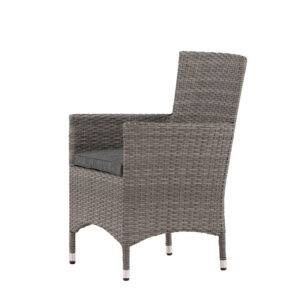 Malin – Chaise de salle à manger – Gris – 65 x 92 x 58 cm