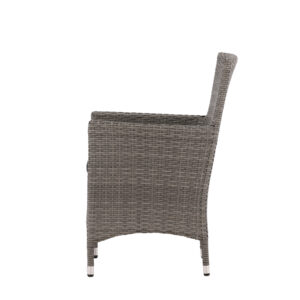 Malin – Chaise de salle à manger – Gris – 65 x 92 x 58 cm