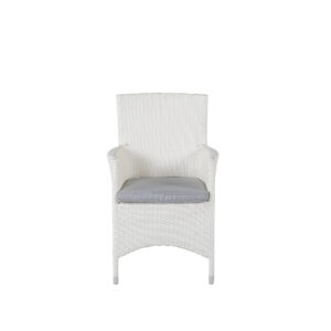 Malin – Chaise de salle à manger – Gris, Blanc – 65 x 92 x 58 cm