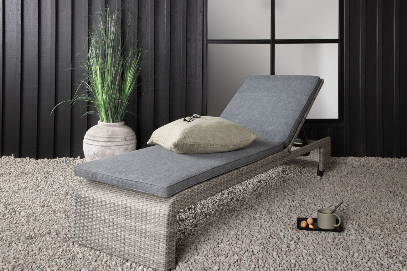 London – Bain de soleil – Gris – 60 x 32 x 196 cm
