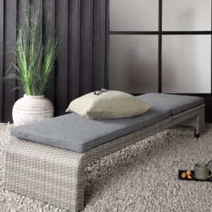 London – Bain de soleil – Gris – 60 x 32 x 196 cm