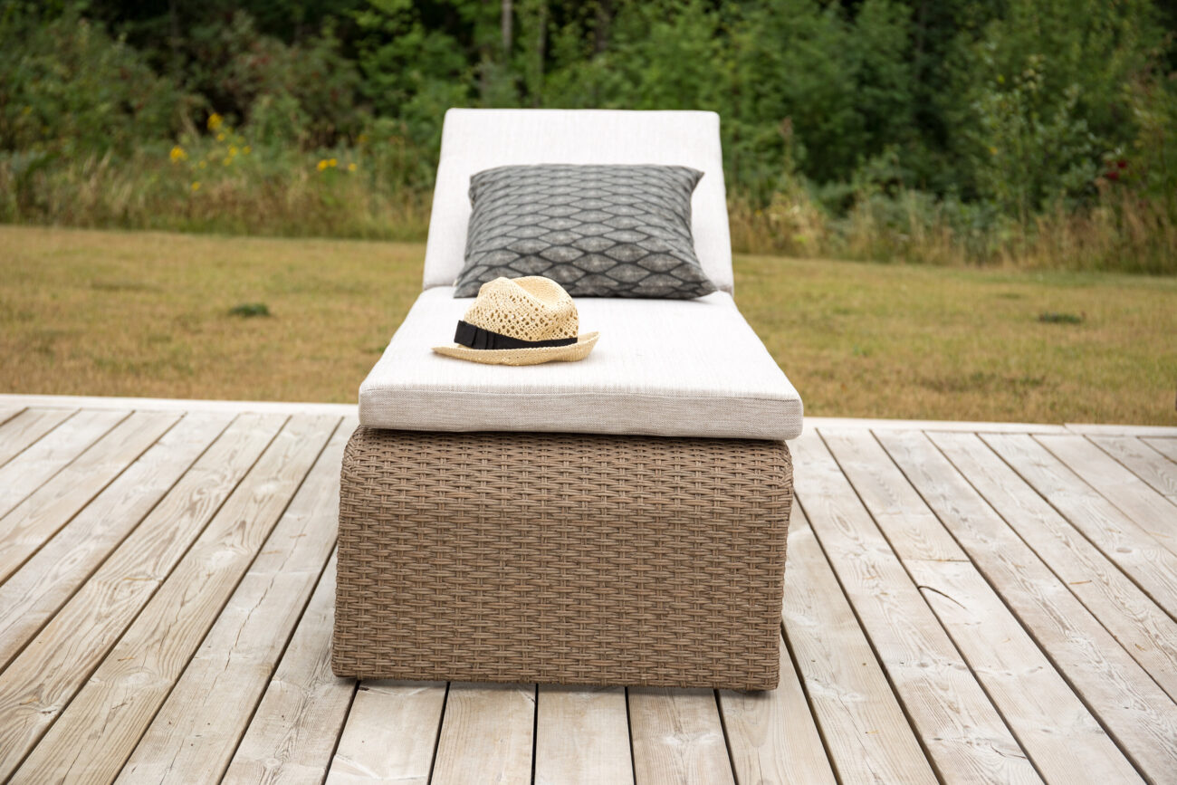 London – Bain de soleil – Naturel, Beige – 60 x 32 x 196 cm