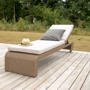 London – Bain de soleil – Naturel, Beige – 60 x 32 x 196 cm