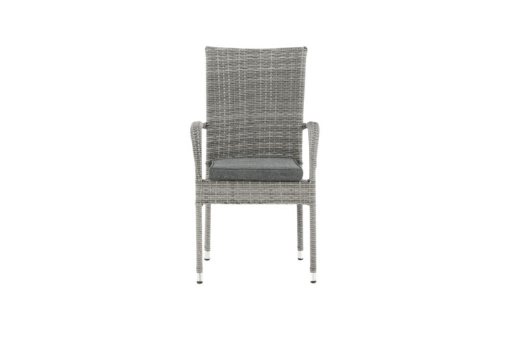 Anna – Chaise de salle à manger – Gris – 64 x 95 x 55 cm