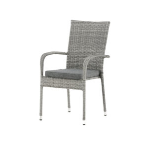 Anna – Chaise de salle à manger – Gris – 64 x 95 x 55 cm
