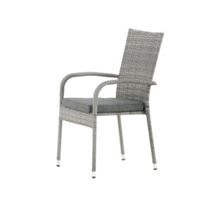 Anna – Chaise de salle à manger – Gris – 64 x 95 x 55 cm