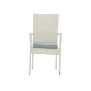 Anna – Chaise de salle à manger – Gris, Blanc – 64 x 95 x 55 cm