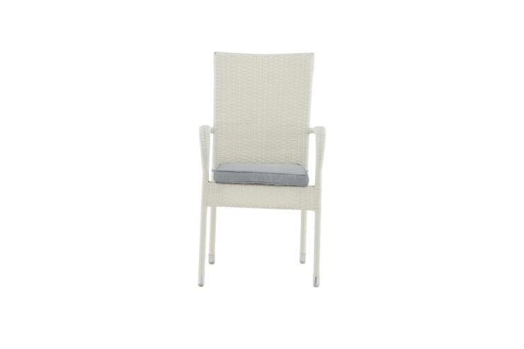 Anna – Chaise de salle à manger – Gris, Blanc – 64 x 95 x 55 cm