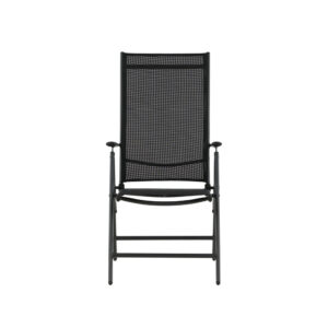 Break – Chaise réglable – Noir – 62 x 108 x 55 cm