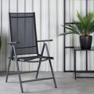 Break – Chaise réglable – Noir – 62 x 108 x 55 cm