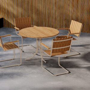 Holmsund – Ensemble repas – Beige – Table : x 103 x 75Canapé :55 x 59 x 85 cm