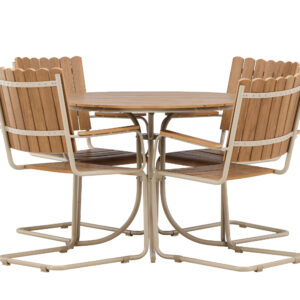 Holmsund – Ensemble repas – Beige – Table : x 103 x 75Canapé :55 x 59 x 85 cm