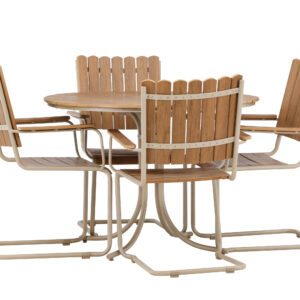 Holmsund – Ensemble repas – Beige – Table : x 103 x 75Canapé :55 x 59 x 85 cm