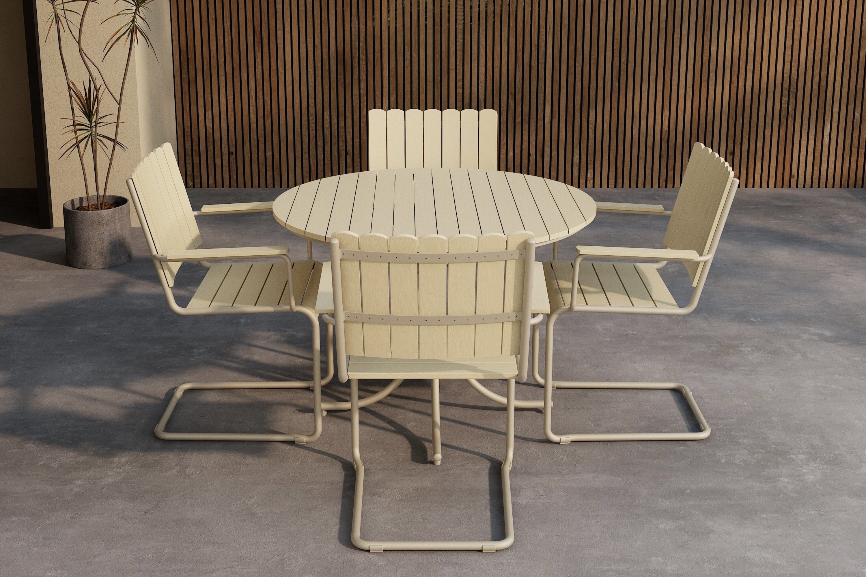 Ensemble repas jardin
