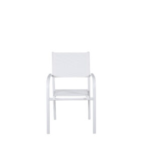 Santorini – Chaise de salle à manger – Blanc – 55 x 90 x 56 cm