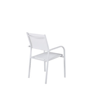 Santorini – Chaise de salle à manger – Blanc – 55 x 90 x 56 cm
