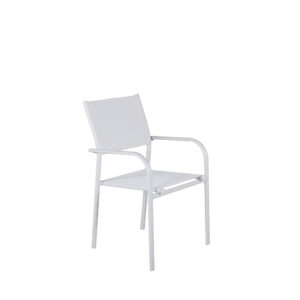 Santorini – Chaise de salle à manger – Blanc – 55 x 90 x 56 cm