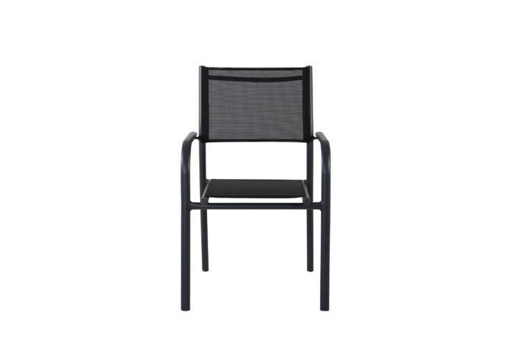 Santorini – Chaise de salle à manger – Noir – 55 x 90 x 56 cm