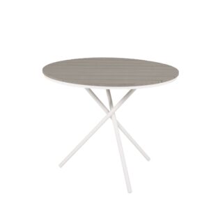 Parma – Table de café – Gris, Blanc – ⌀90 cm
