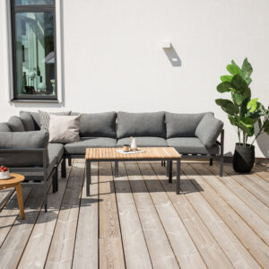 Brasilia – Table basse – Noir, Naturel – 110 x 60 cm