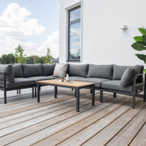 Brasilia – Table basse – Noir, Naturel – 110 x 60 cm